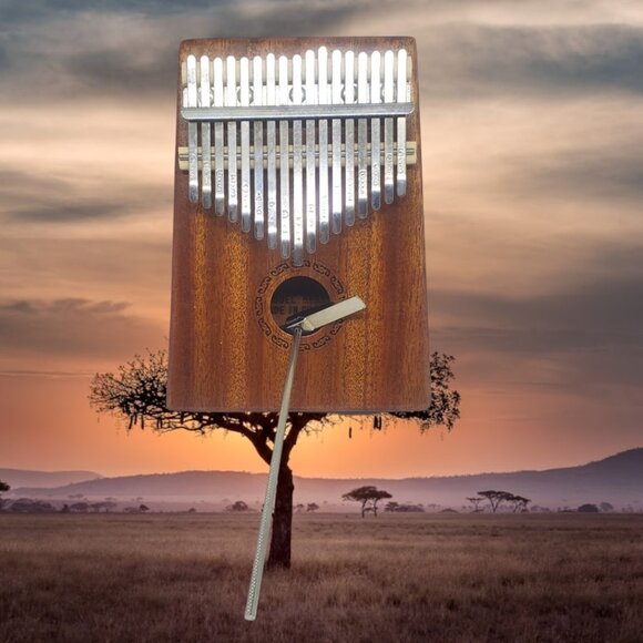 Kalimba African Thumb Piano - NIB with Instructions & Tuner - Picture 1 of 4